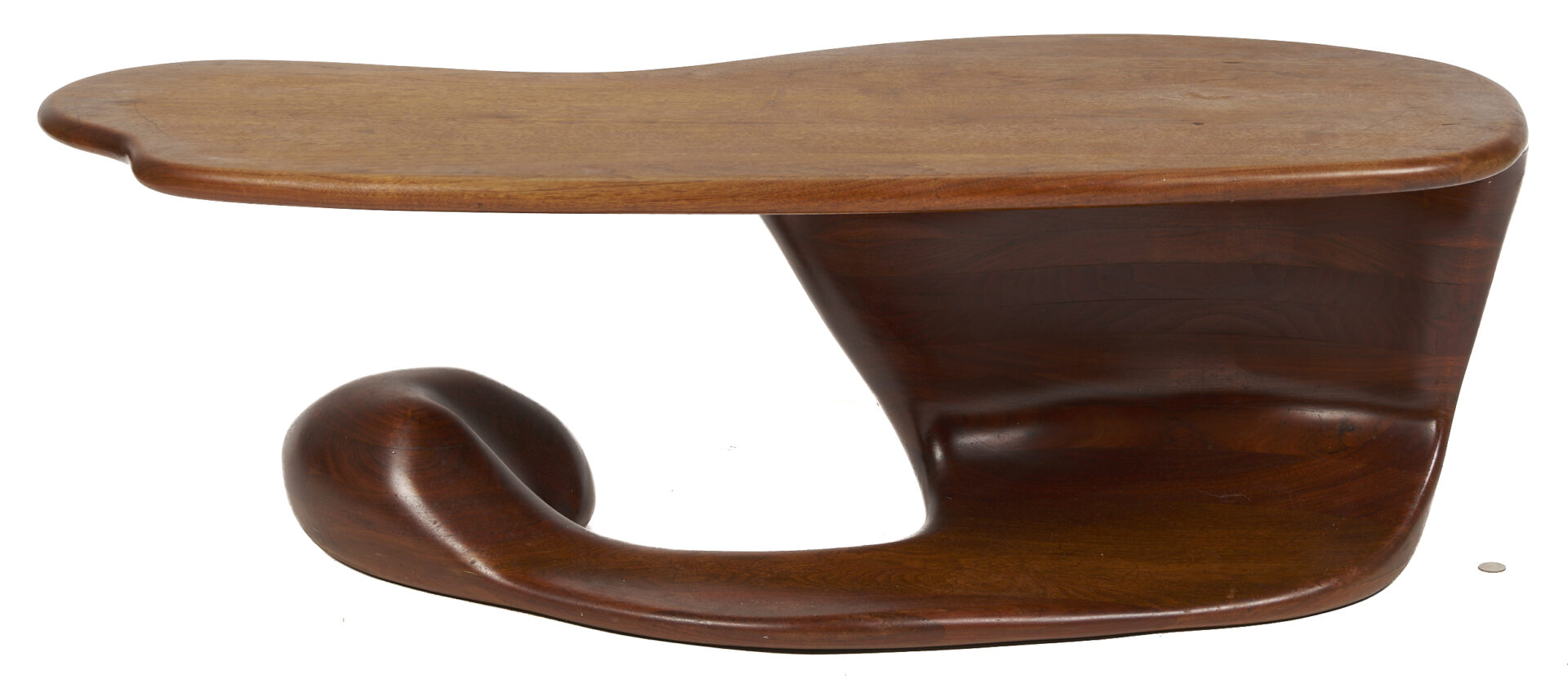 Lot 397: Mid Century Walnut Coffee Table, Style of Robert Worth or Wendell Castle