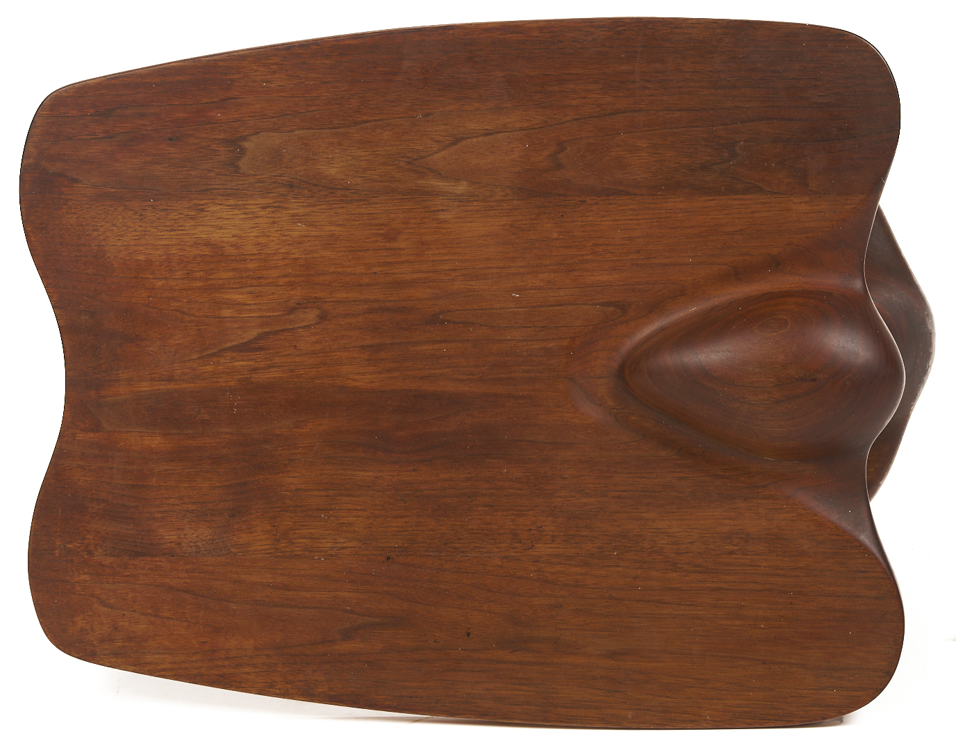 Lot 398: Mid-Century Modern Walnut Side Table, Style of Robert Worth or Wendell Castle