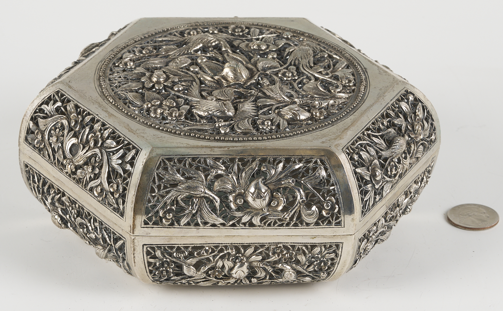 Lot 3: Chinese Export Silver Box