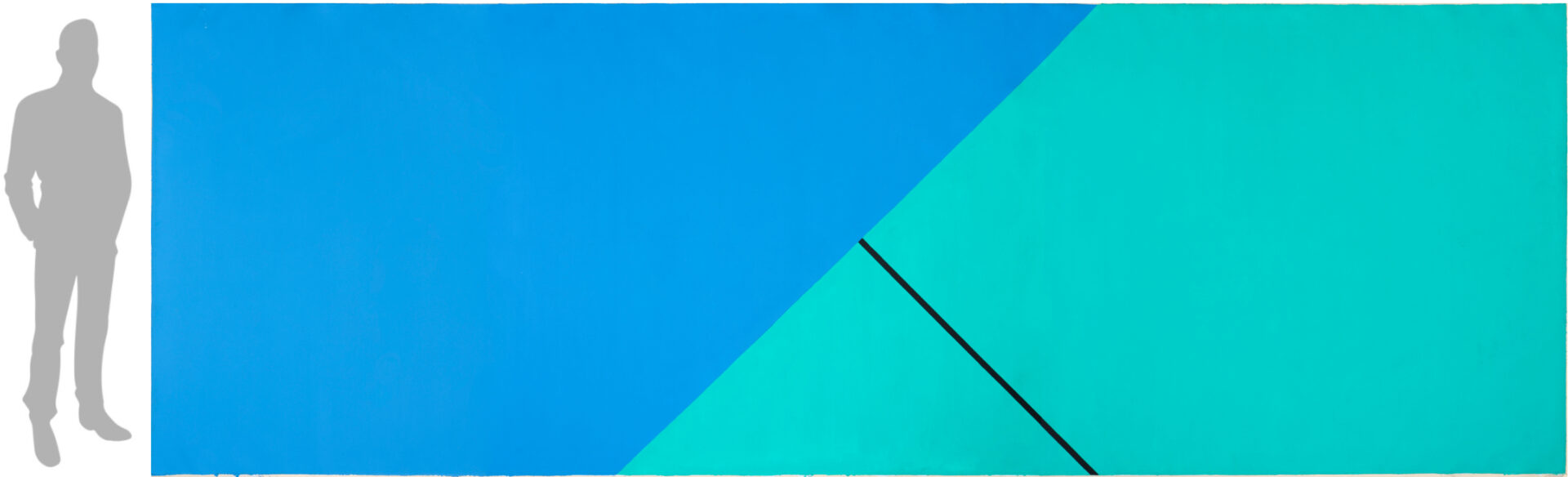 Lot 400: Monumental Olivier Mosset Painting, Too Little Too Late, 1986, ex-Margo Leavin/John Gibson