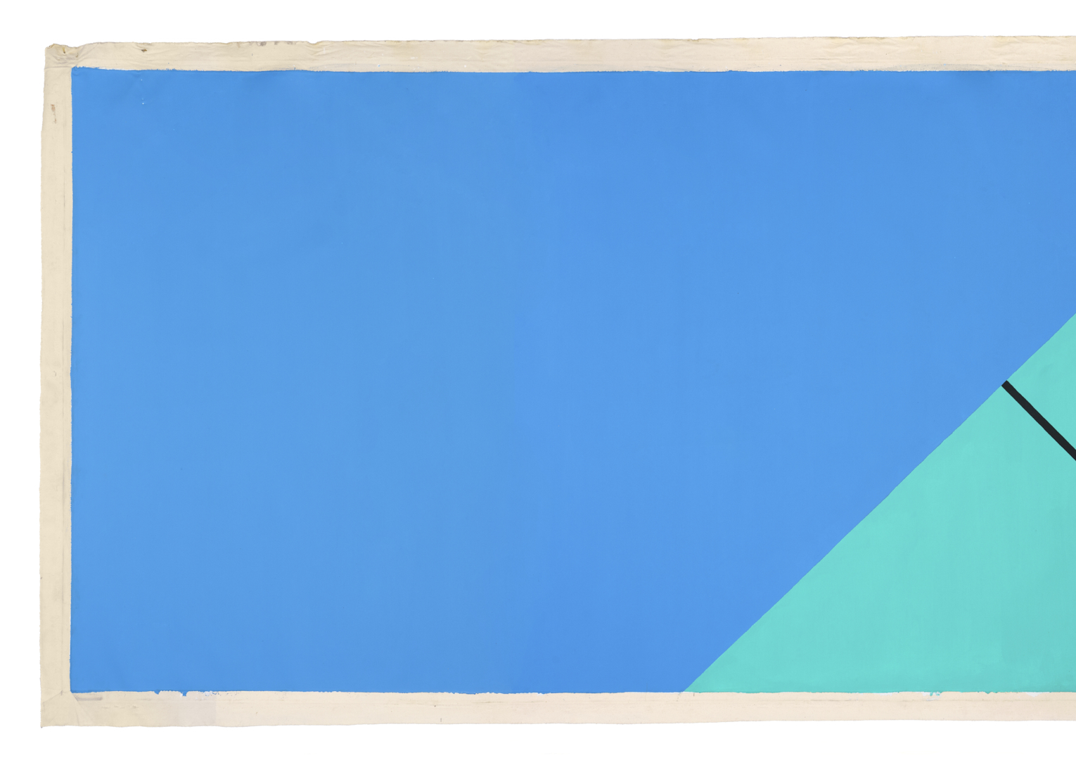 Lot 400: Monumental Olivier Mosset Painting, Too Little Too Late, 1986, ex-Margo Leavin/John Gibson