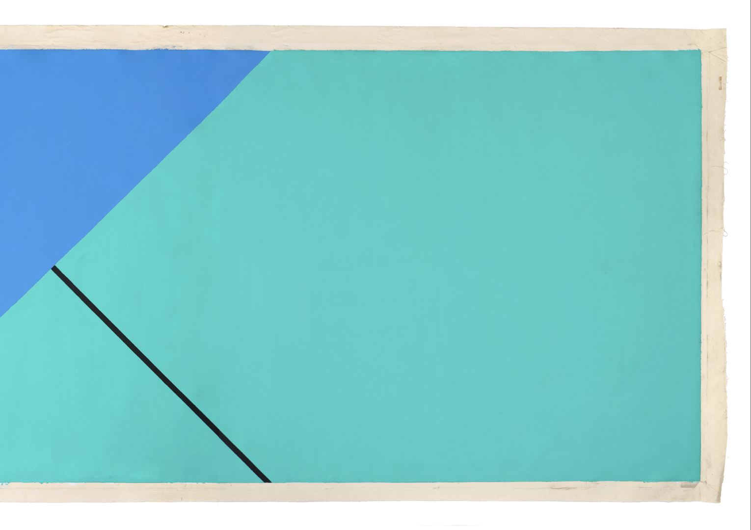 Lot 400: Monumental Olivier Mosset Painting, Too Little Too Late, 1986, ex-Margo Leavin/John Gibson