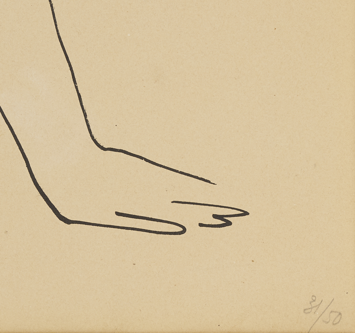 Lot 402: Pablo Picasso Lithograph; Nu Assis, De Profil, 1947