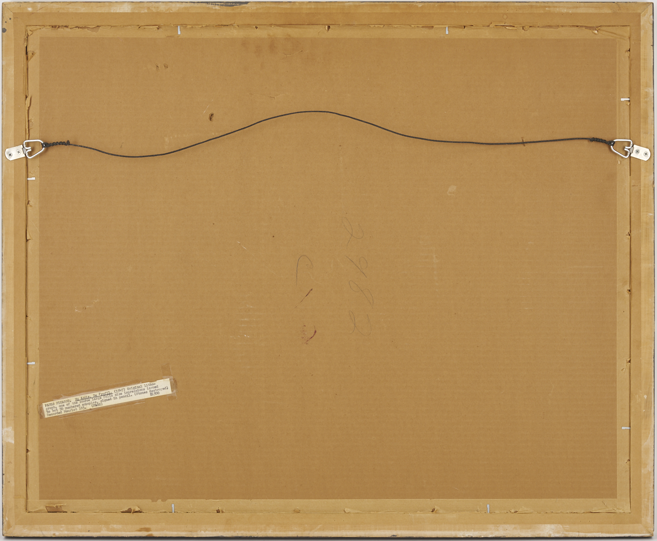 Lot 402: Pablo Picasso Lithograph; Nu Assis, De Profil, 1947