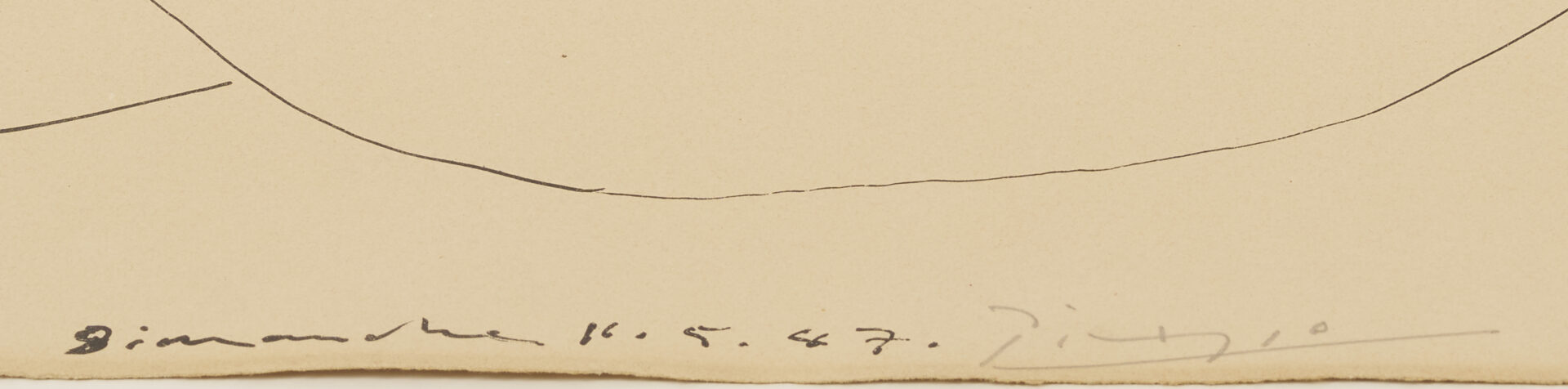 Lot 402: Pablo Picasso Lithograph; Nu Assis, De Profil, 1947