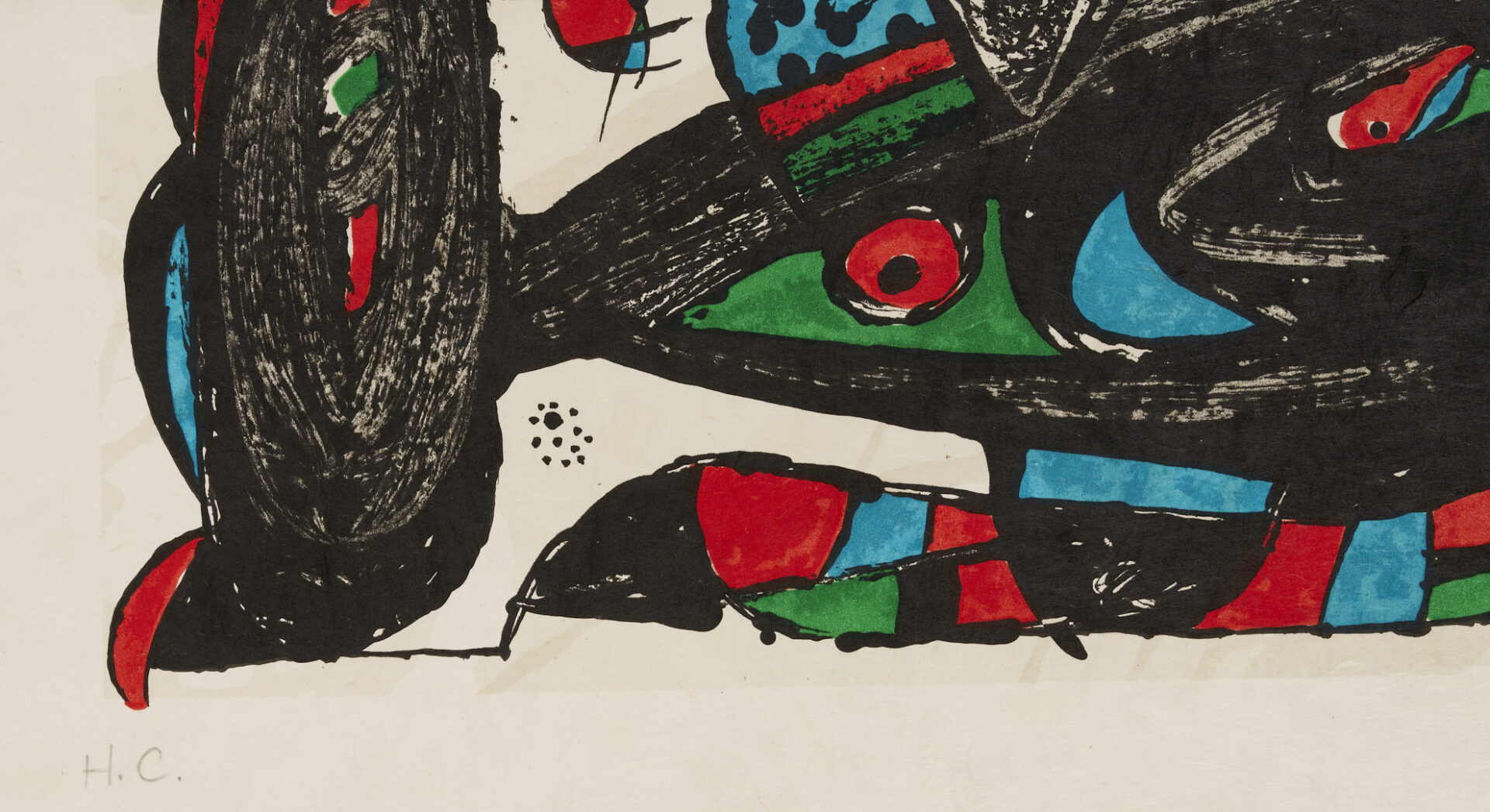 Lot 404: Joan Miro Signed 1974 Lithograph, Escultor Iran (plus poster)