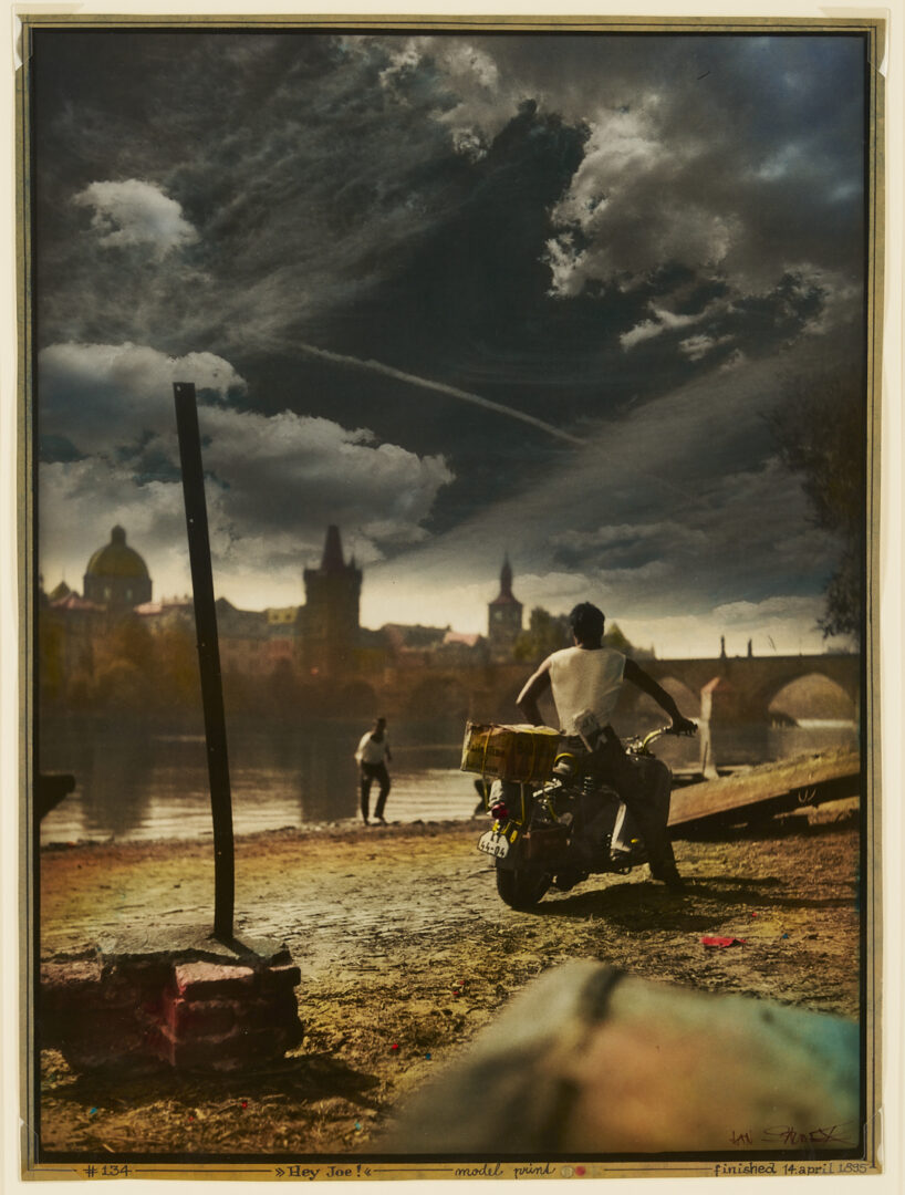 Lot 408: Jan Saudek Tinted Photograph, Hey Joe!