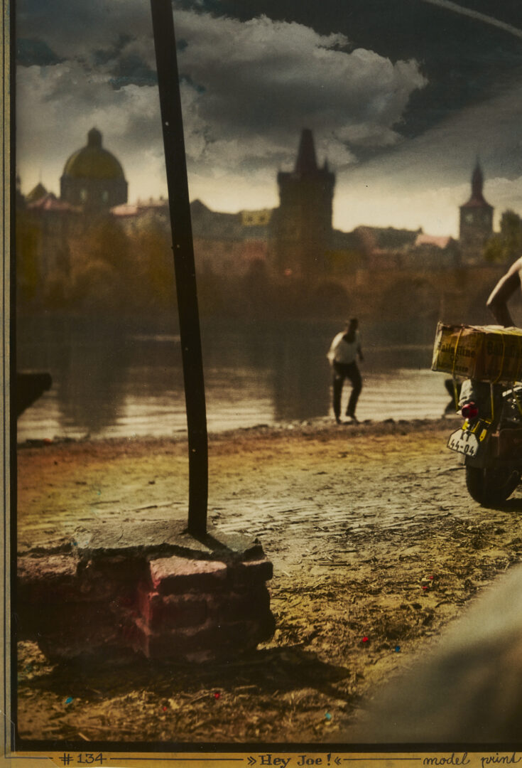 Lot 408: Jan Saudek Tinted Photograph, Hey Joe!