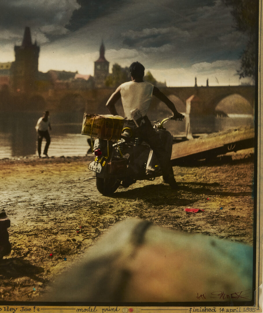 Lot 408: Jan Saudek Tinted Photograph, Hey Joe!