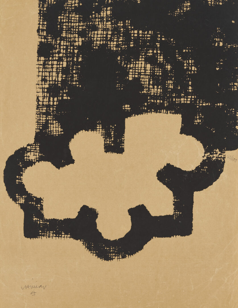 Lot 409: Eduardo Chillida Signed Serigraph, Casa de Goya