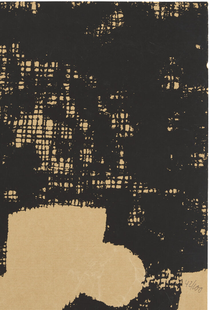 Lot 409: Eduardo Chillida Signed Serigraph, Casa de Goya