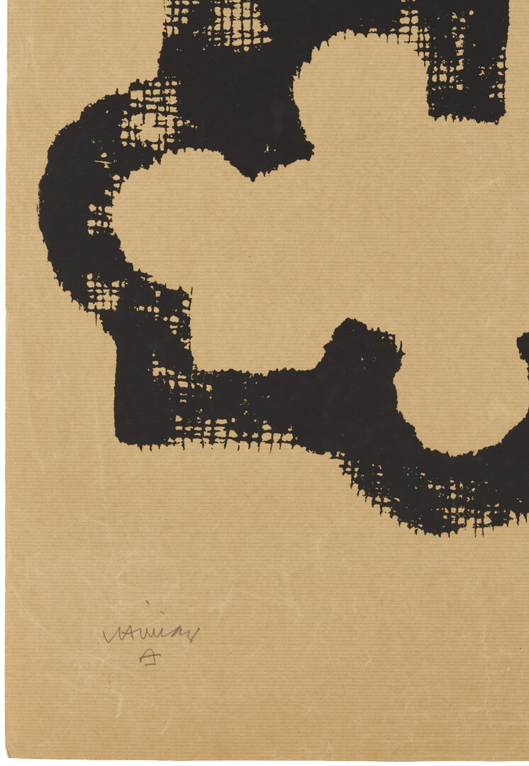 Lot 409: Eduardo Chillida Signed Serigraph, Casa de Goya