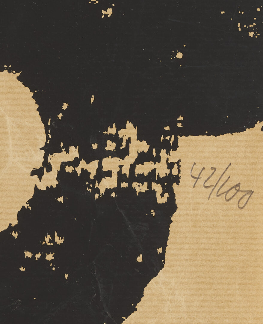 Lot 409: Eduardo Chillida Signed Serigraph, Casa de Goya