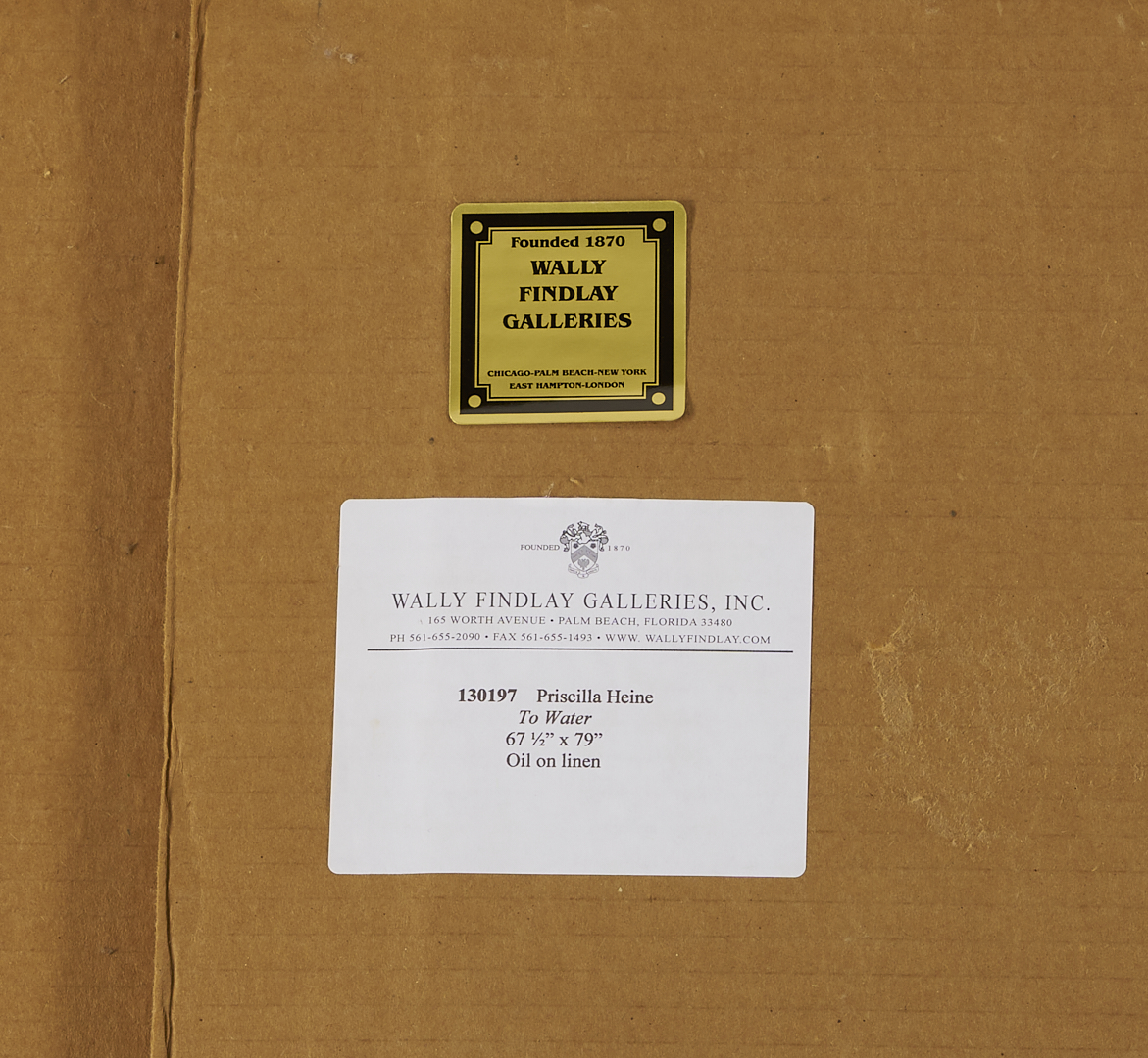 Lot 410: Large Priscilla Heine Oil on Linen Abstract Painting