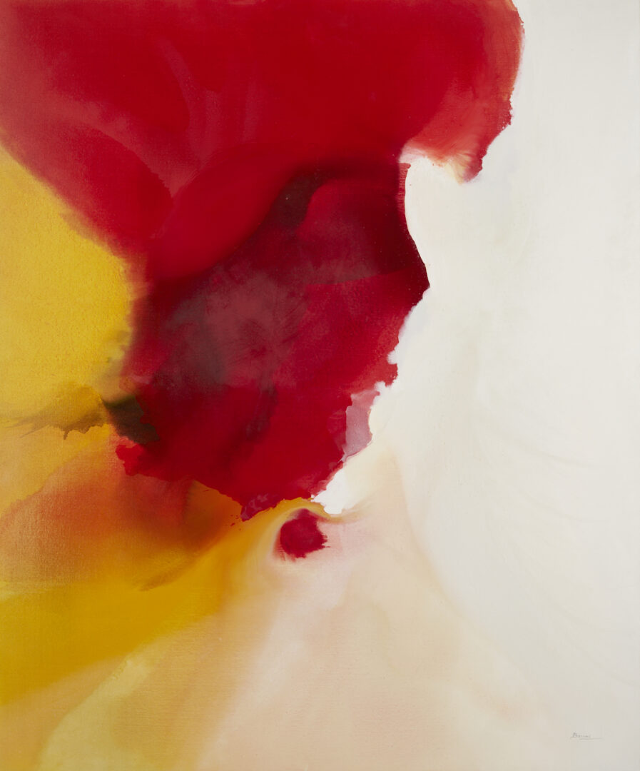 Lot 411: Large, Exhibited Bassmi Ibrahim Abstract Painting, Isness #30