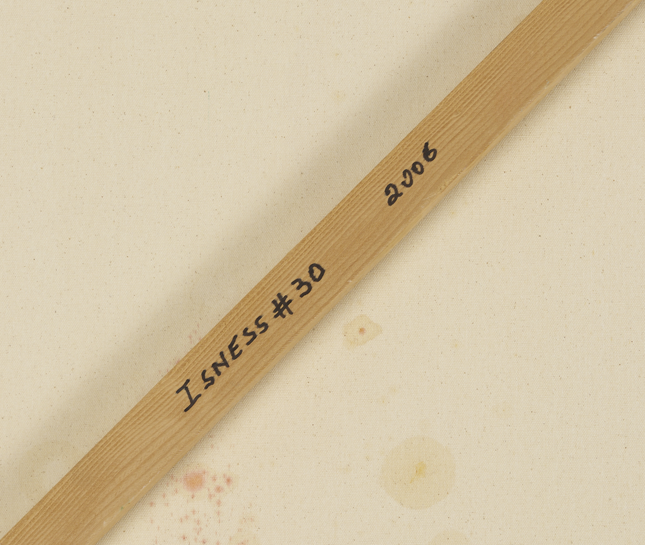 Lot 411: Large, Exhibited Bassmi Ibrahim Abstract Painting, Isness #30