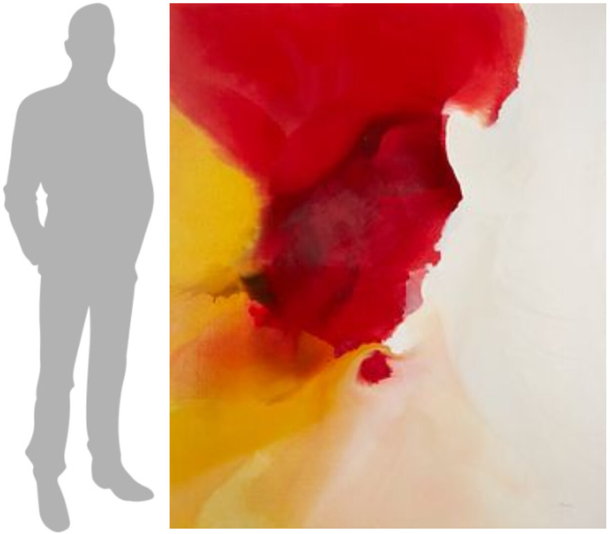 Lot 411: Large, Exhibited Bassmi Ibrahim Abstract Painting, Isness #30