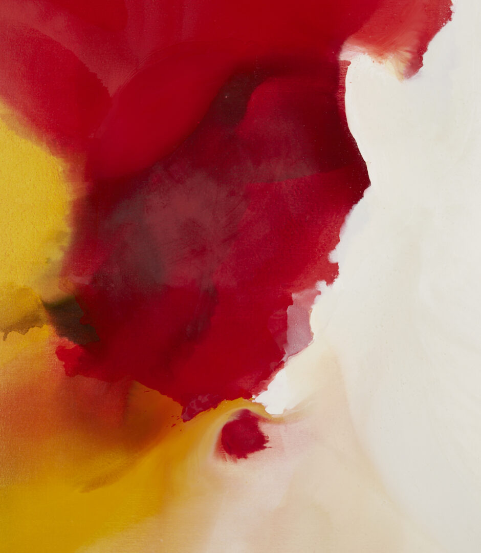 Lot 411: Large, Exhibited Bassmi Ibrahim Abstract Painting, Isness #30