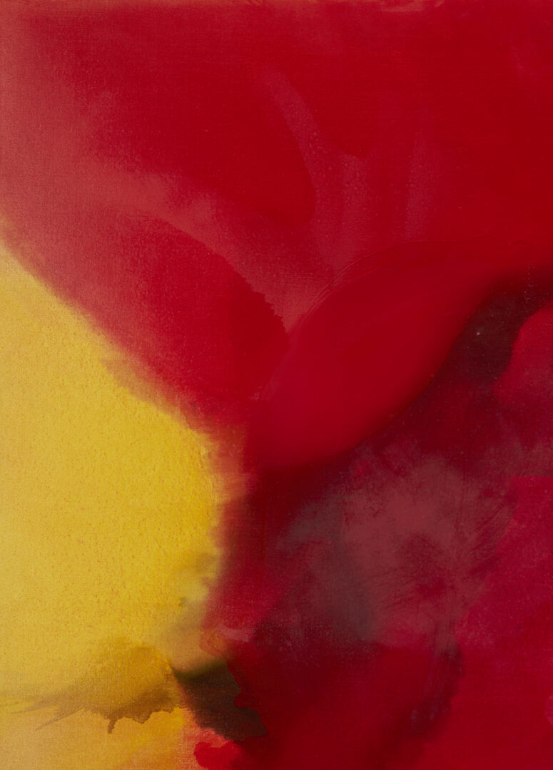 Lot 411: Large, Exhibited Bassmi Ibrahim Abstract Painting, Isness #30