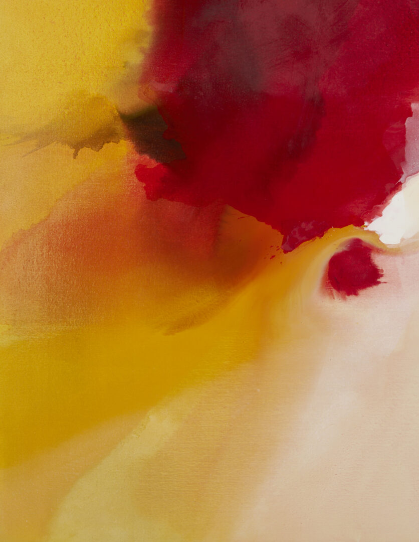 Lot 411: Large, Exhibited Bassmi Ibrahim Abstract Painting, Isness #30