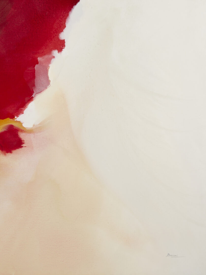 Lot 411: Large, Exhibited Bassmi Ibrahim Abstract Painting, Isness #30