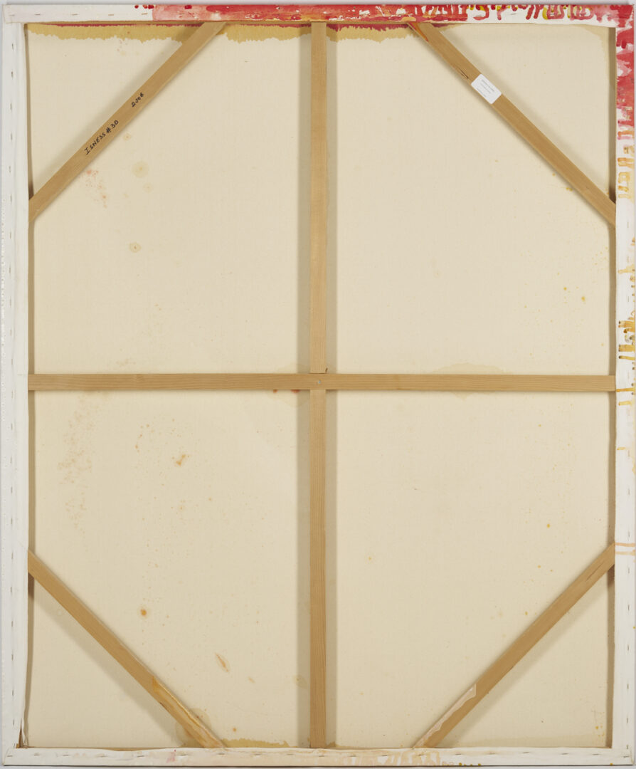 Lot 411: Large, Exhibited Bassmi Ibrahim Abstract Painting, Isness #30