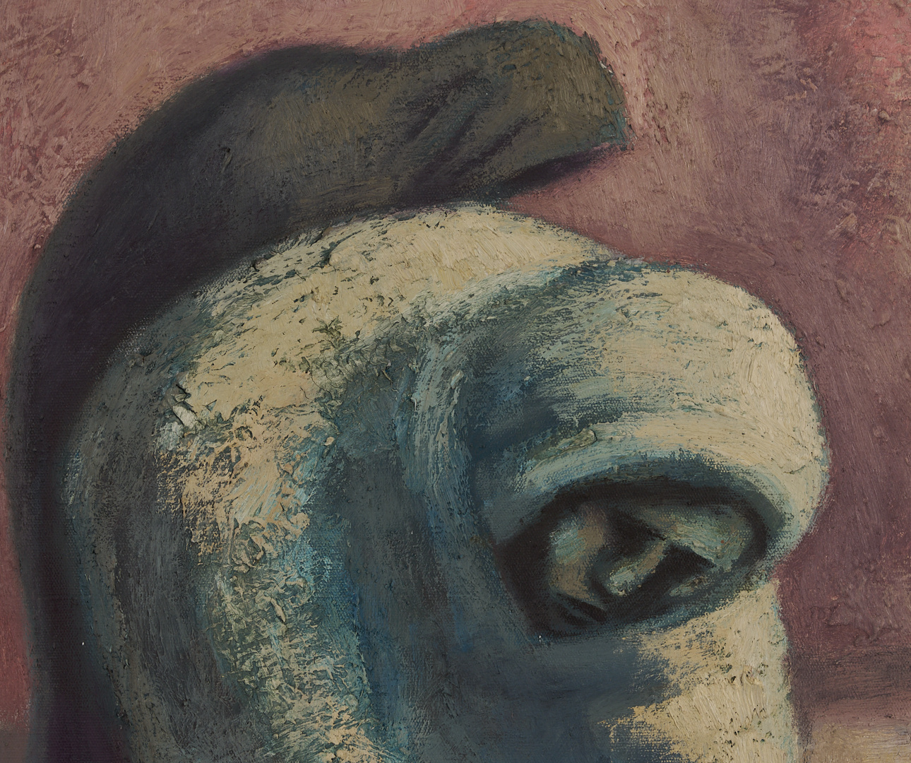 Lot 412: Jose Chavez Morado Large O/C Painting, Ancianas