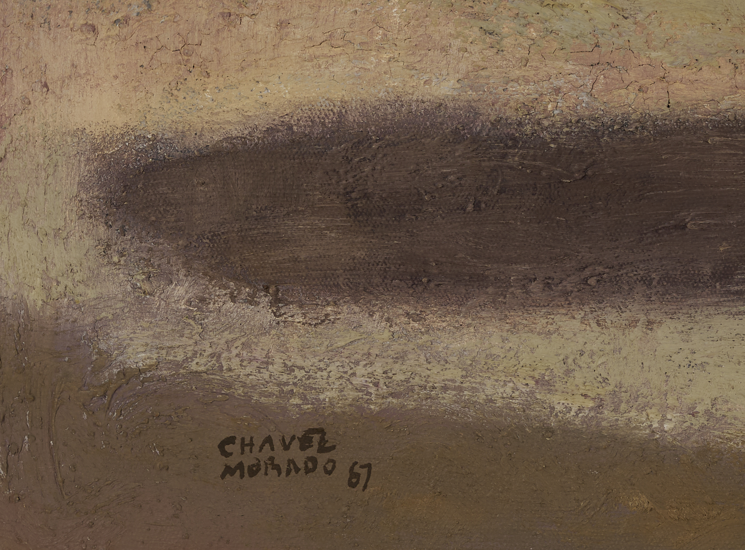 Lot 412: Jose Chavez Morado Large O/C Painting, Ancianas