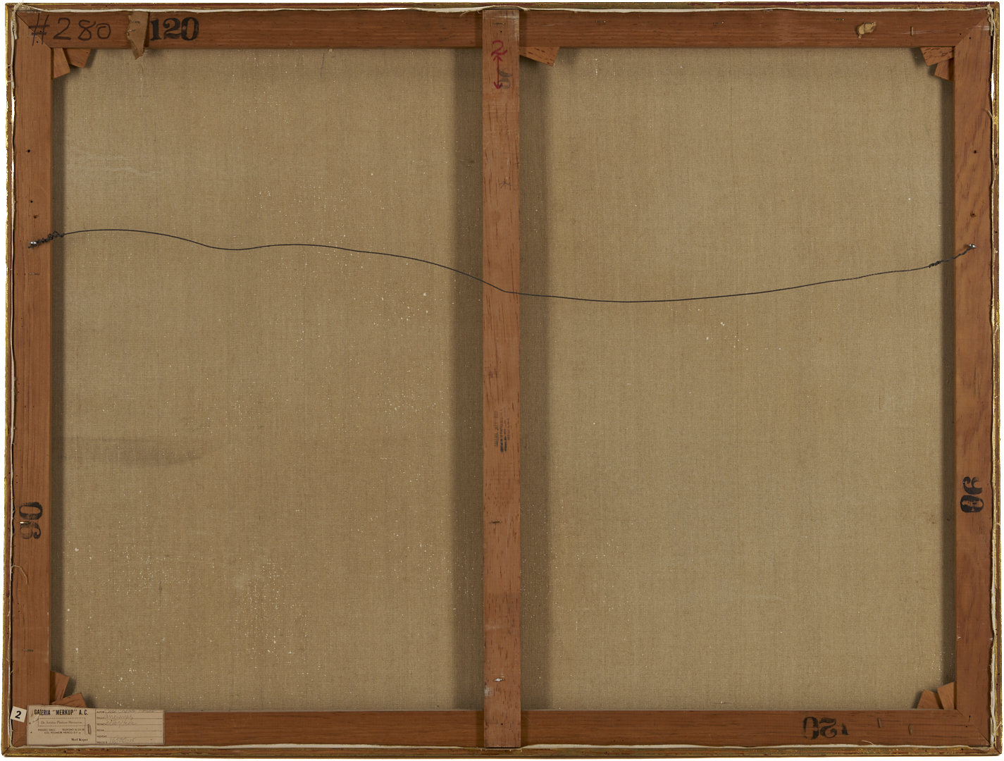 Lot 412: Jose Chavez Morado Large O/C Painting, Ancianas