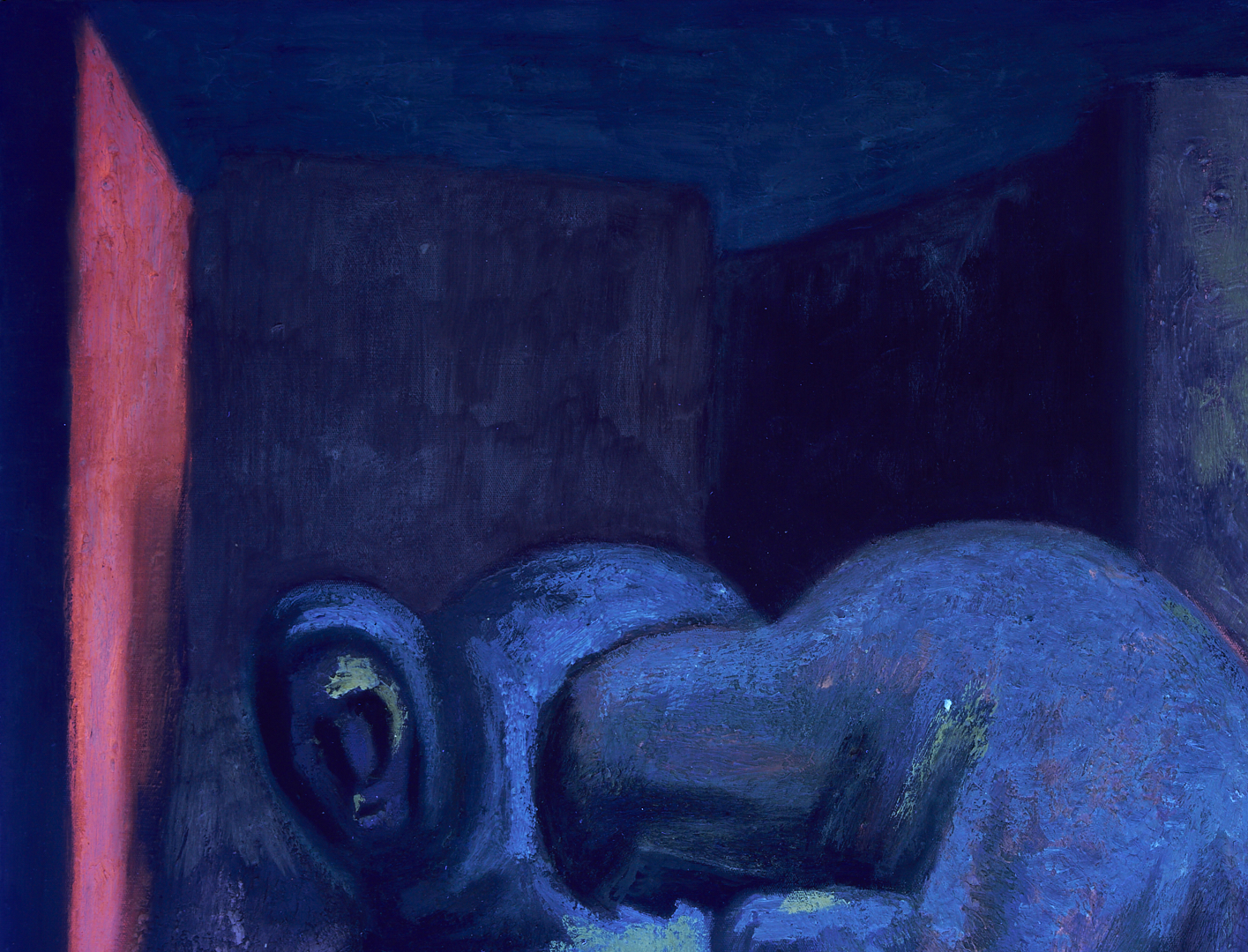 Lot 412: Jose Chavez Morado Large O/C Painting, Ancianas