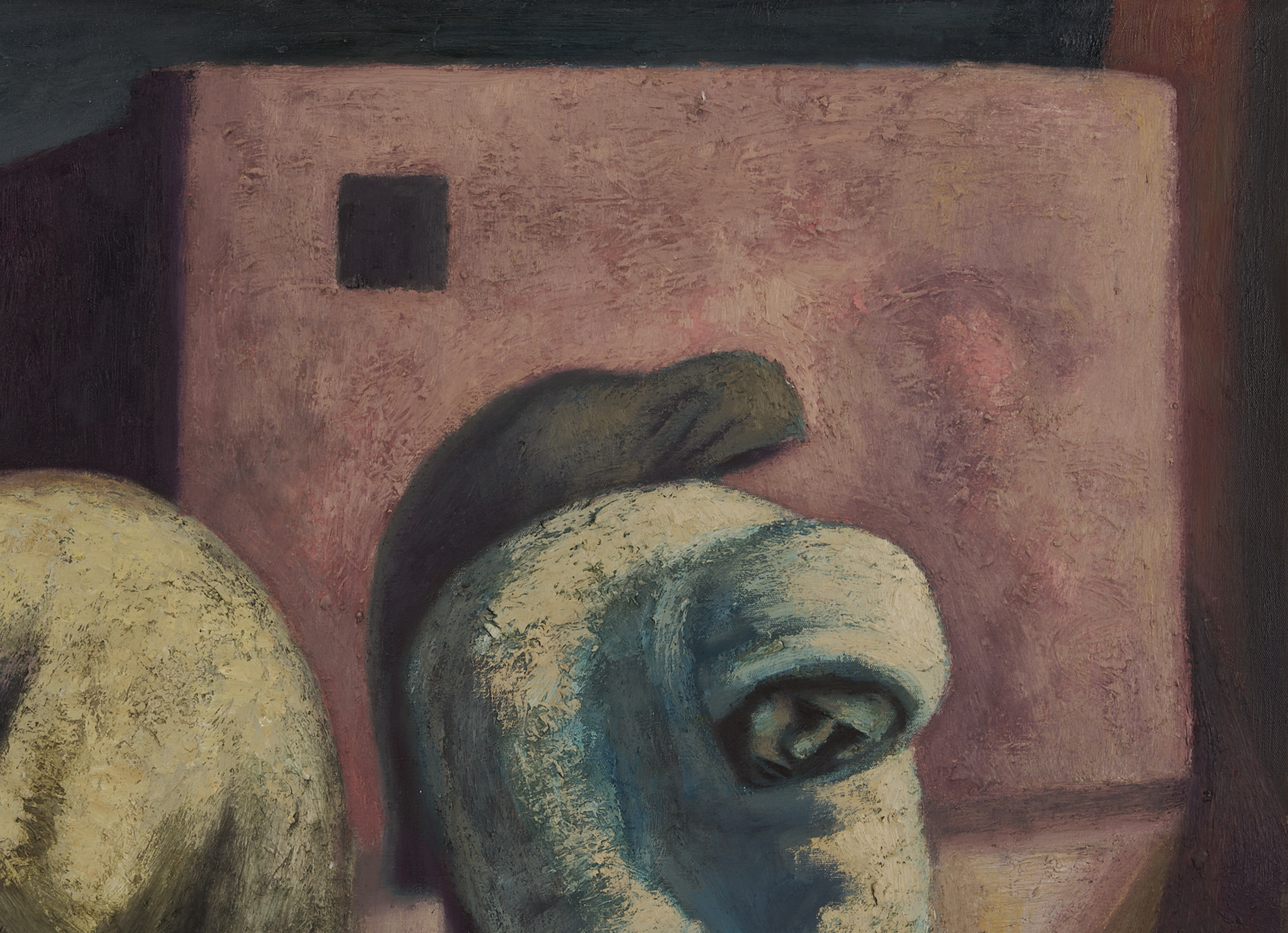 Lot 412: Jose Chavez Morado Large O/C Painting, Ancianas