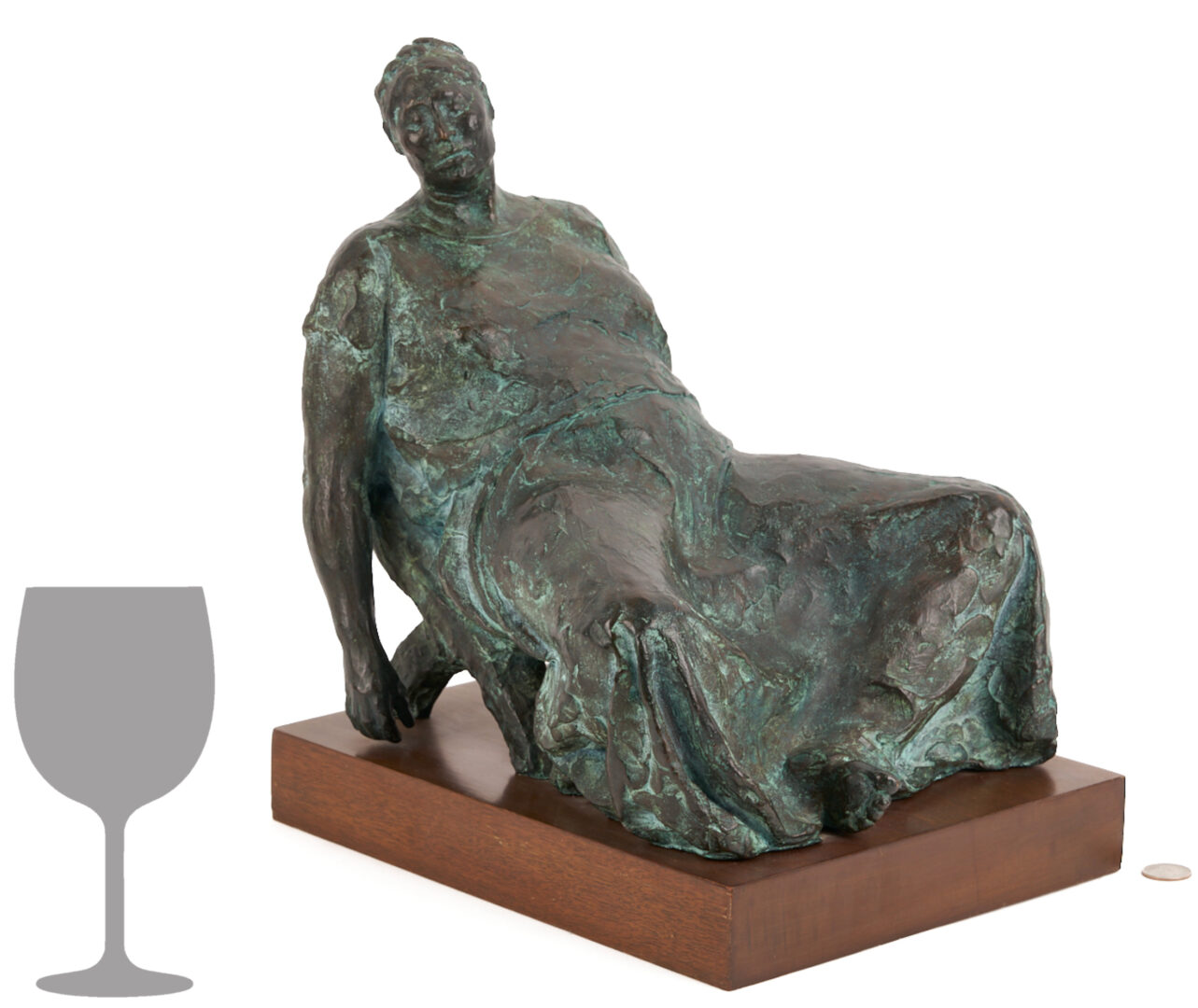 Lot 413: Francisco Zuniga Bronze Sculpture, Evelia en Una Butaca, 1972