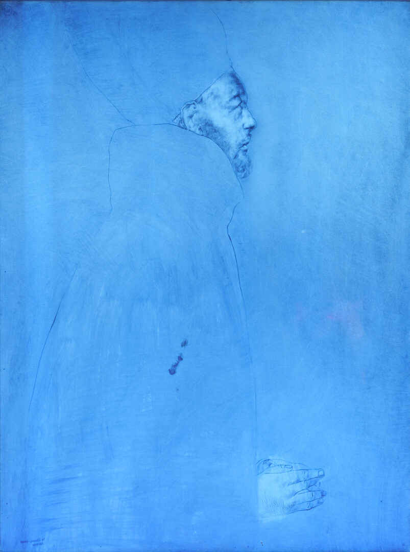 Lot 414: Rafael Coronel mixed media painting, Anomino