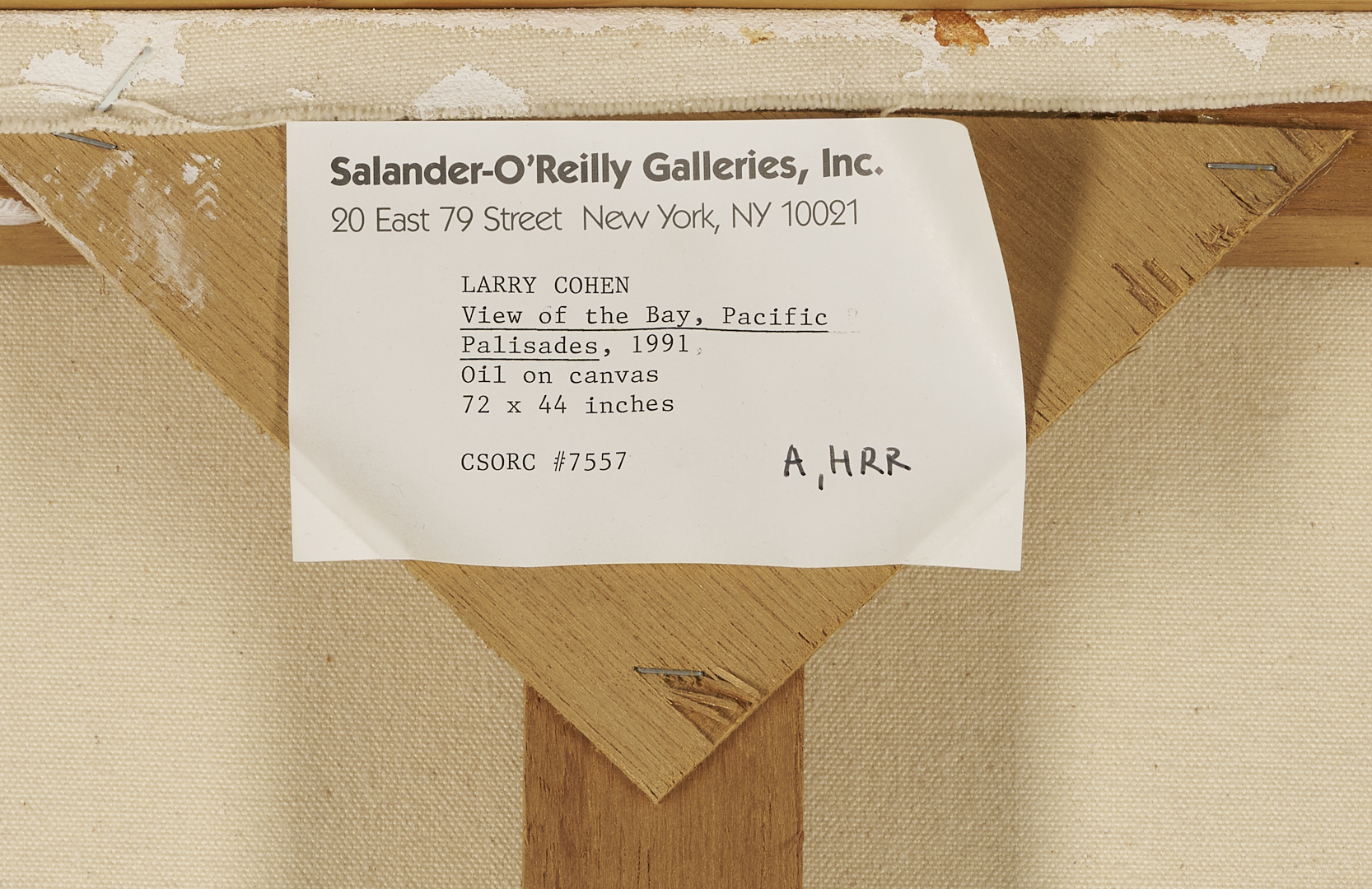 Lot 415: Large Larry Cohen O/C California Landscape Painting, View of the Bay, Pacific Palisades