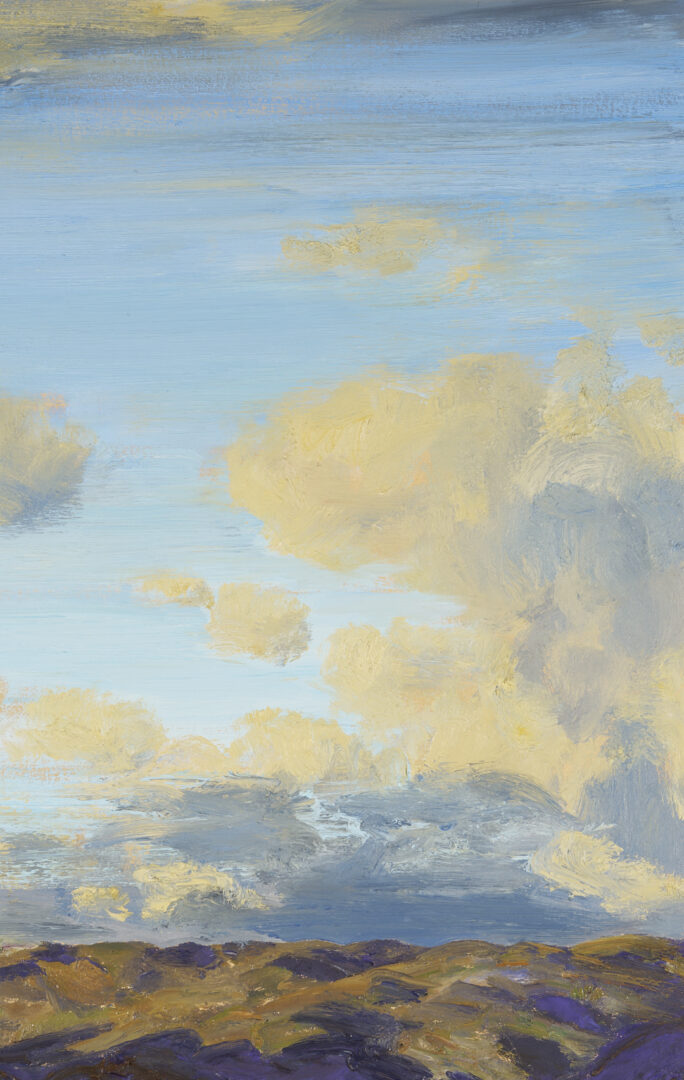 Lot 415: Large Larry Cohen O/C California Landscape Painting, View of the Bay, Pacific Palisades