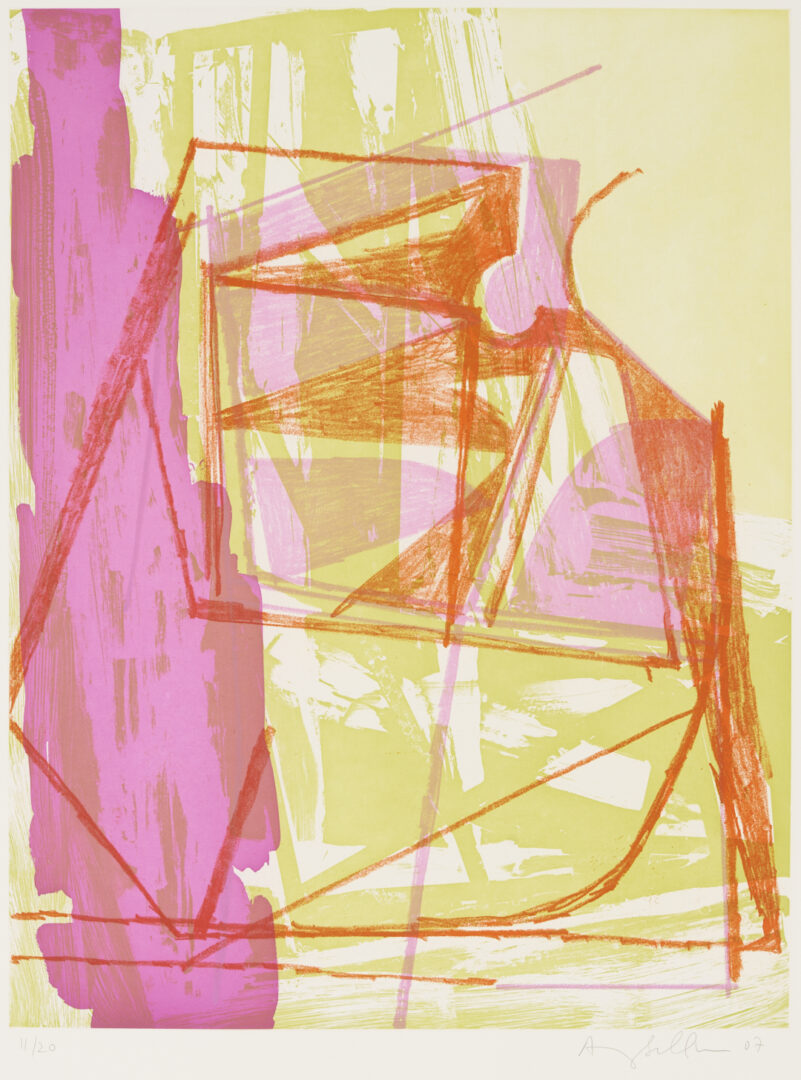 Lot 419: Amy Sillman Abstract Soft Ground Etching, R & E