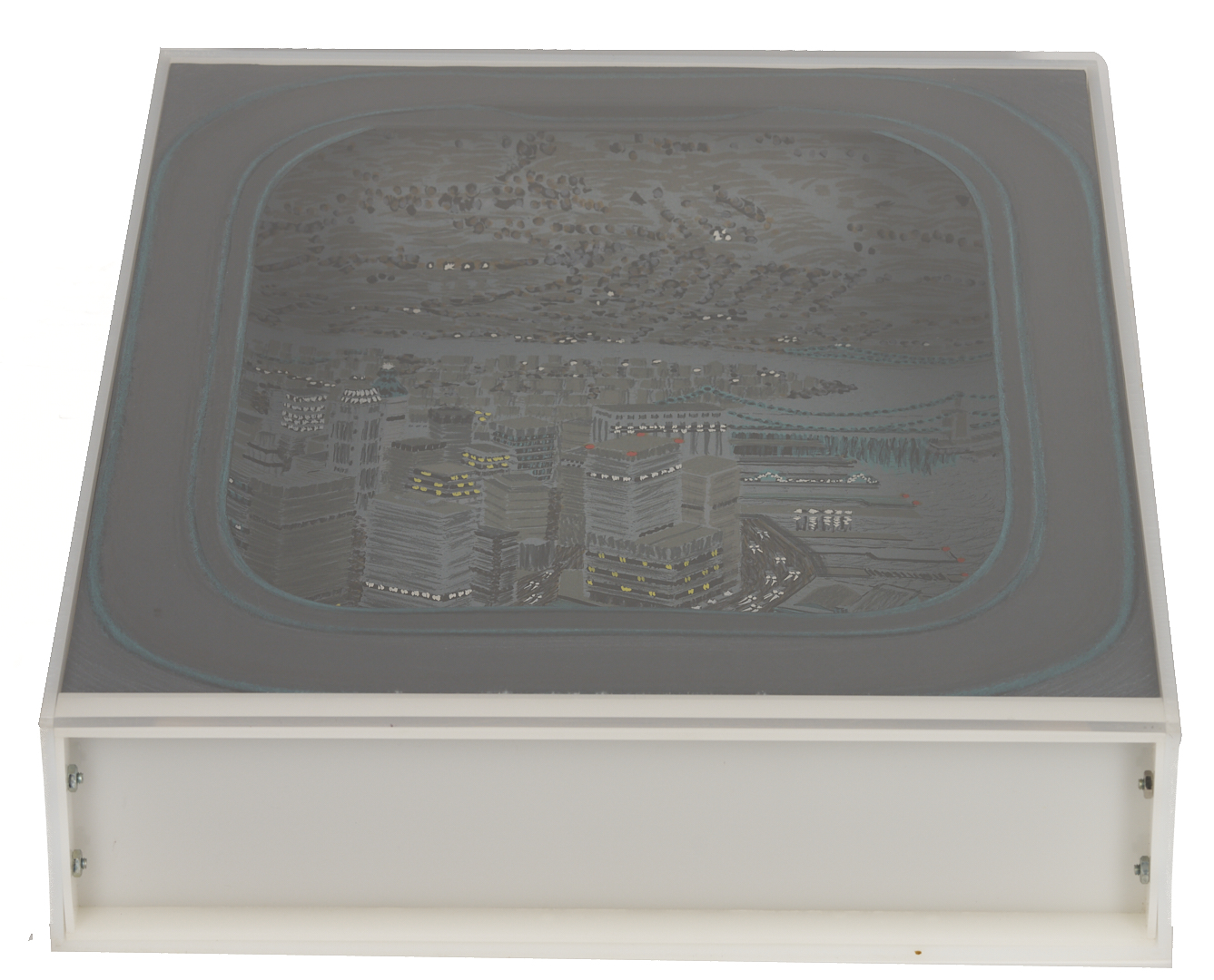 Lot 421: 2 Yvonne Jacquette Cased Lithos: Manhattan, Dawn and Night