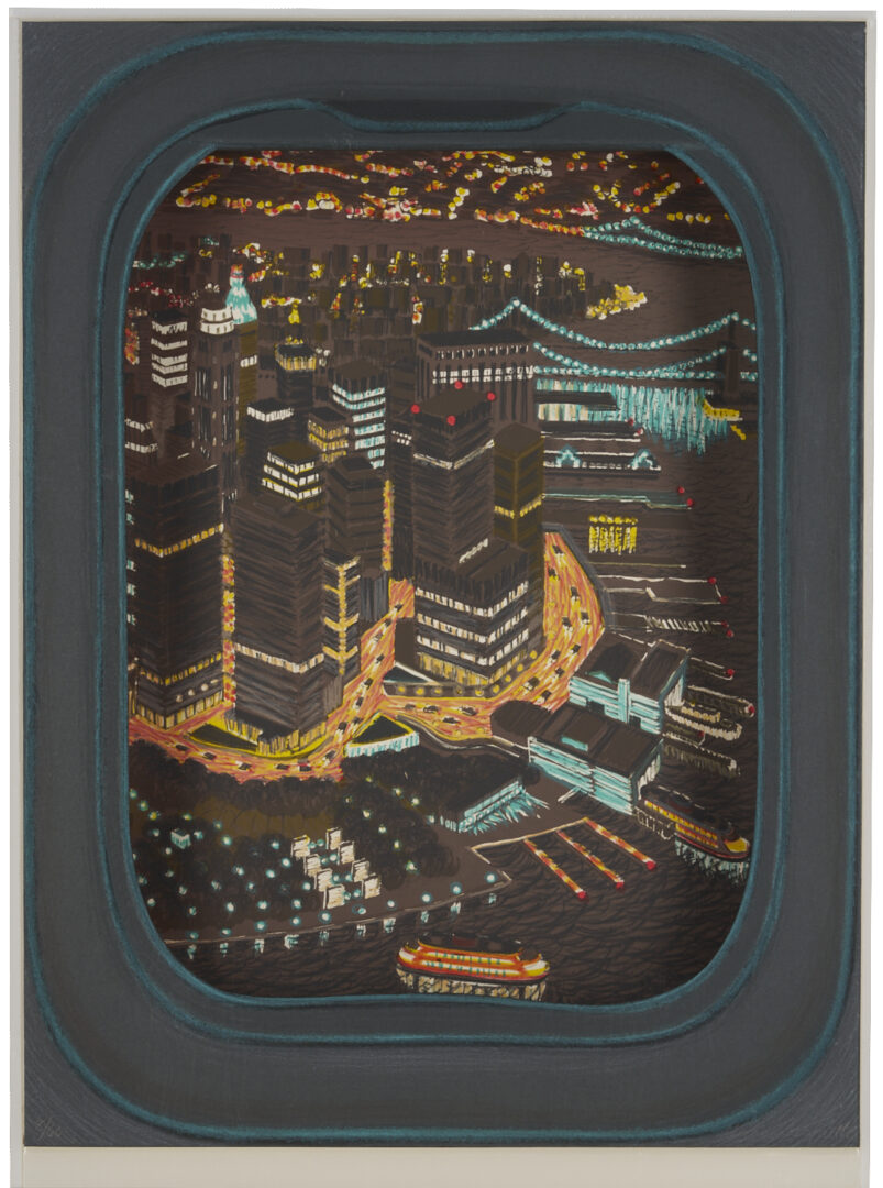 Lot 421: 2 Yvonne Jacquette Cased Lithos: Manhattan, Dawn and Night