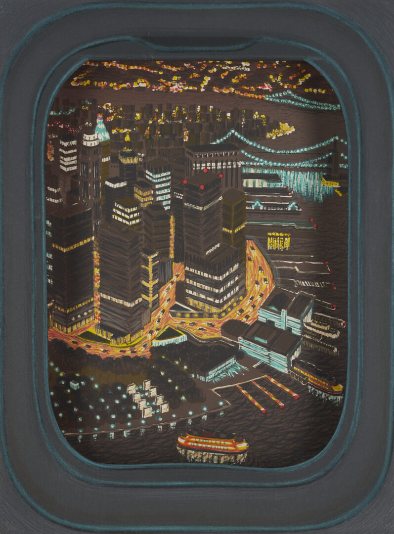 Lot 421: 2 Yvonne Jacquette Cased Lithos: Manhattan, Dawn and Night