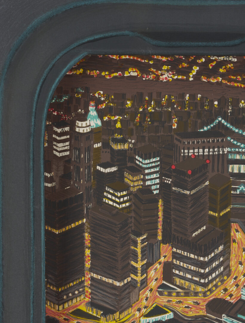 Lot 421: 2 Yvonne Jacquette Cased Lithos: Manhattan, Dawn and Night