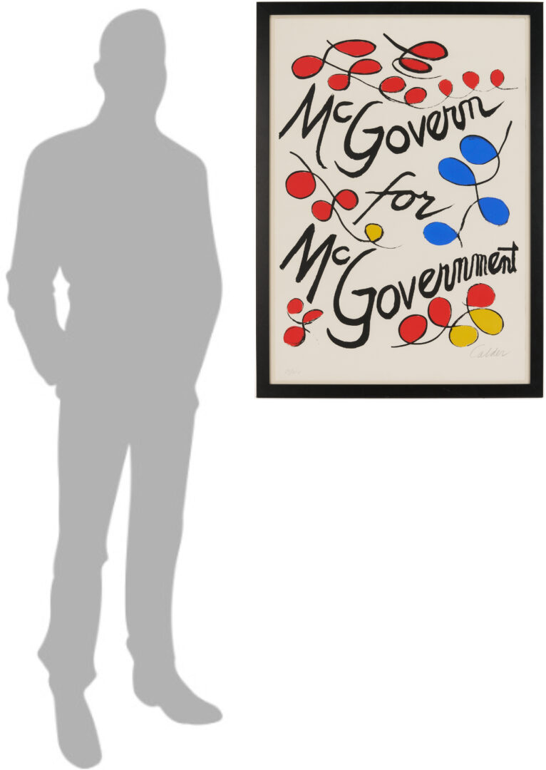 Lot 422: Alexander Calder Signed Lithograph, McGovern for McGovernment