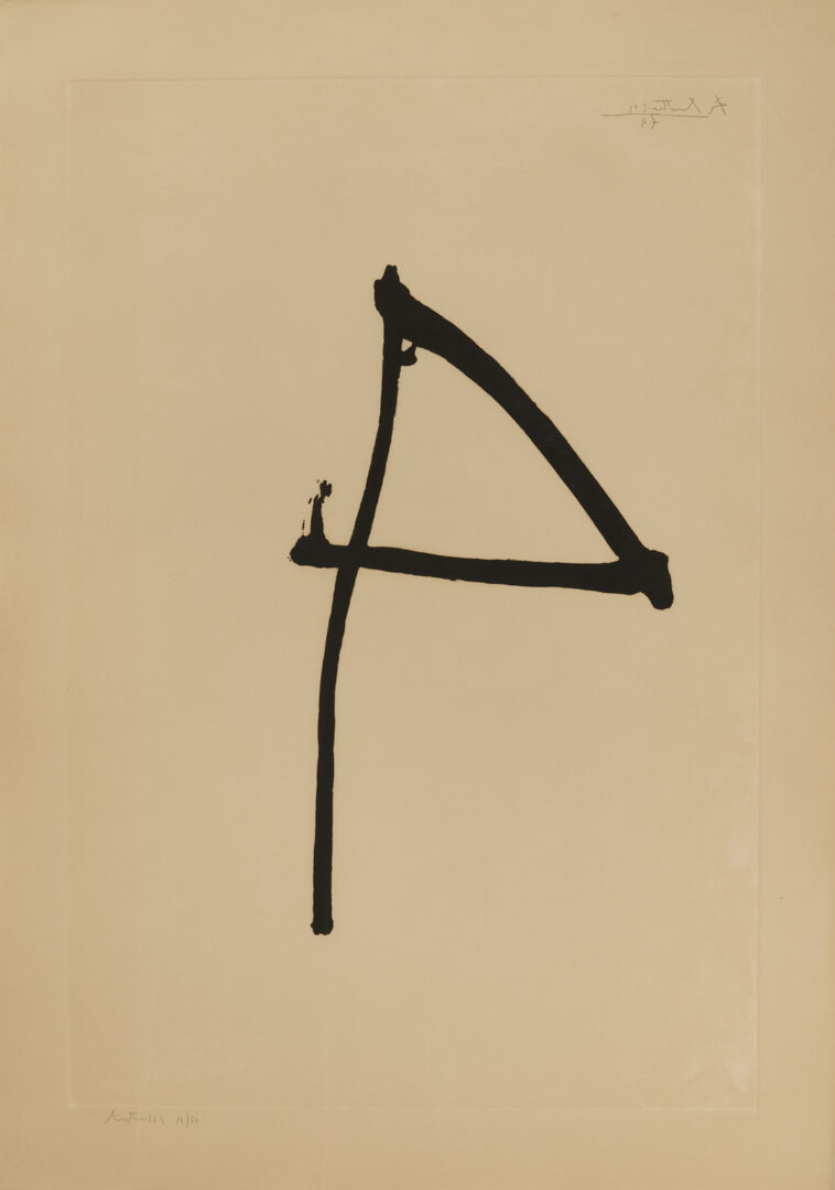 Lot 423: Large Robert Motherwell Abstract Expressionist Etching & Aquatint