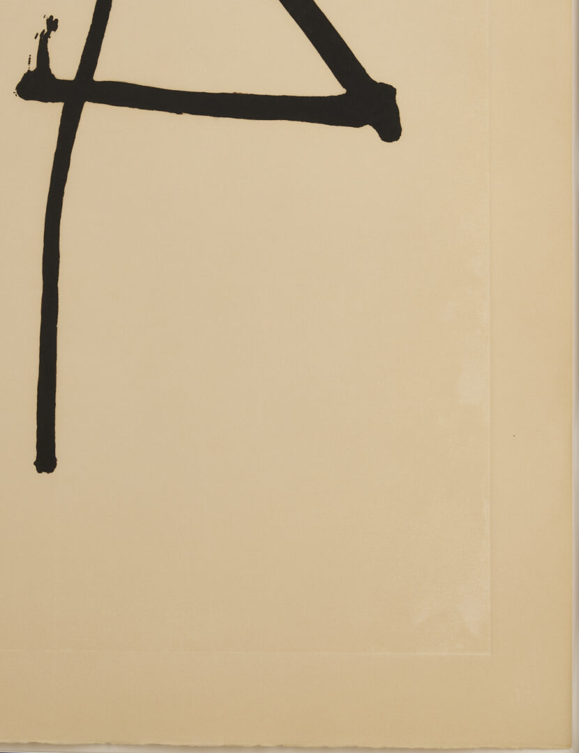 Lot 423: Large Robert Motherwell Abstract Expressionist Etching & Aquatint