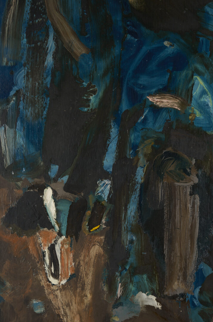 Lot 426: Large Julius Wasserstein Abstract Painting, Homeostasis, 1957