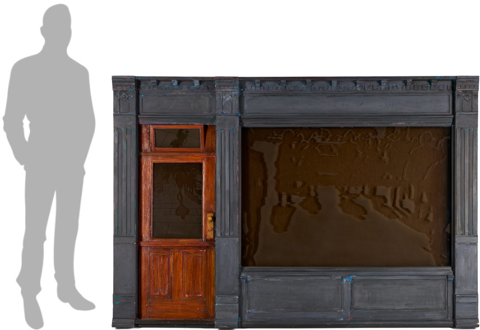 Lot 428: Large Tom Pfannerstill & Mario Muller Sculpture, Storefront w/ Limo