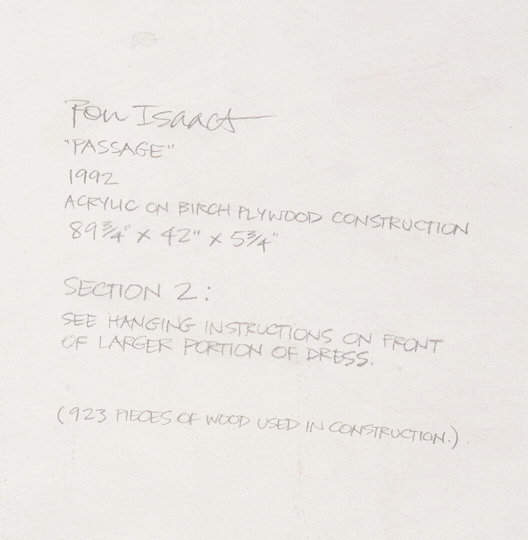 Lot 429: Ron Issacs Trompe L’oeil����Sculpture, Passages