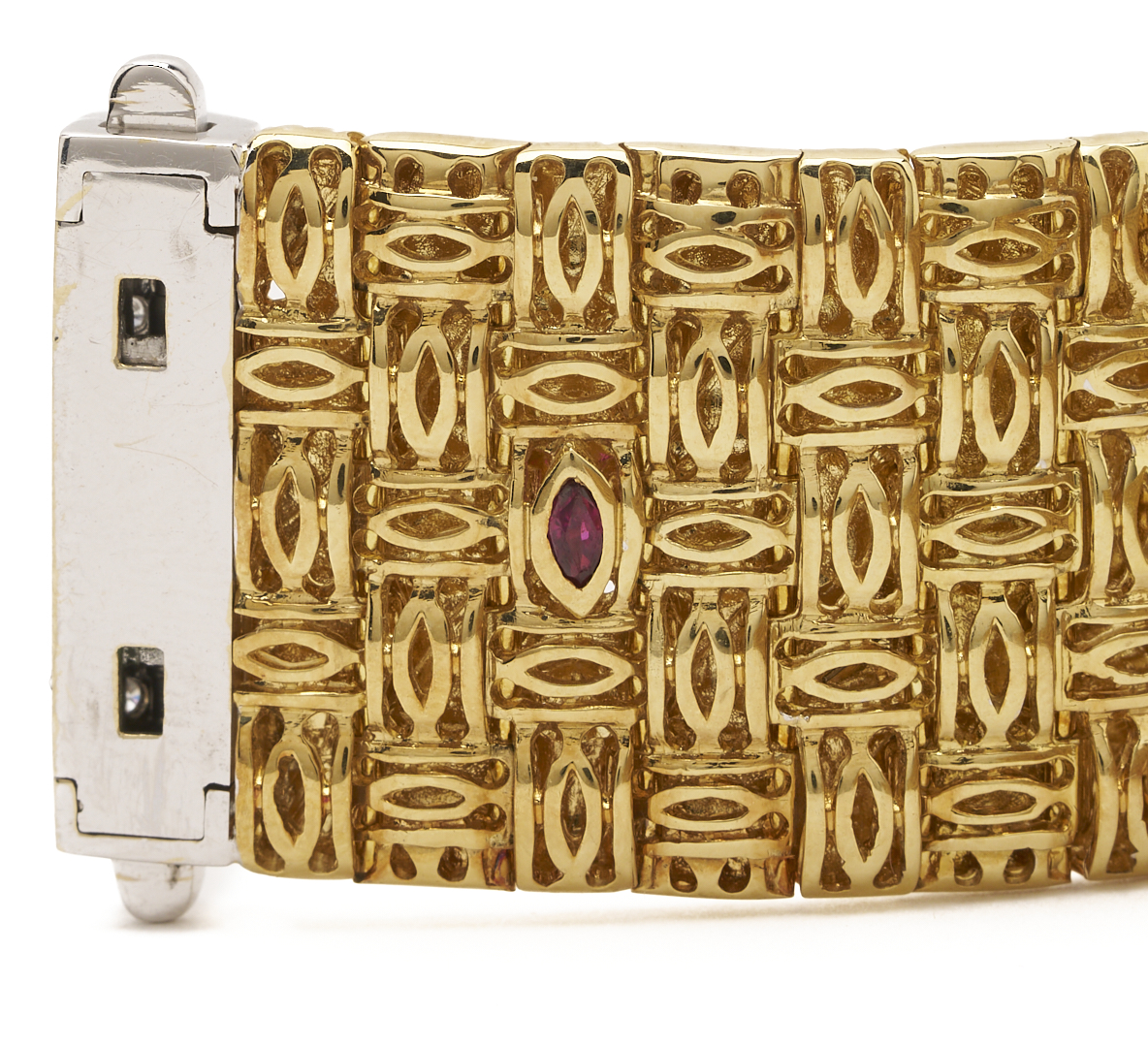 Lot 42: Roberto Coin Gold and Diamond Bracelet 18k