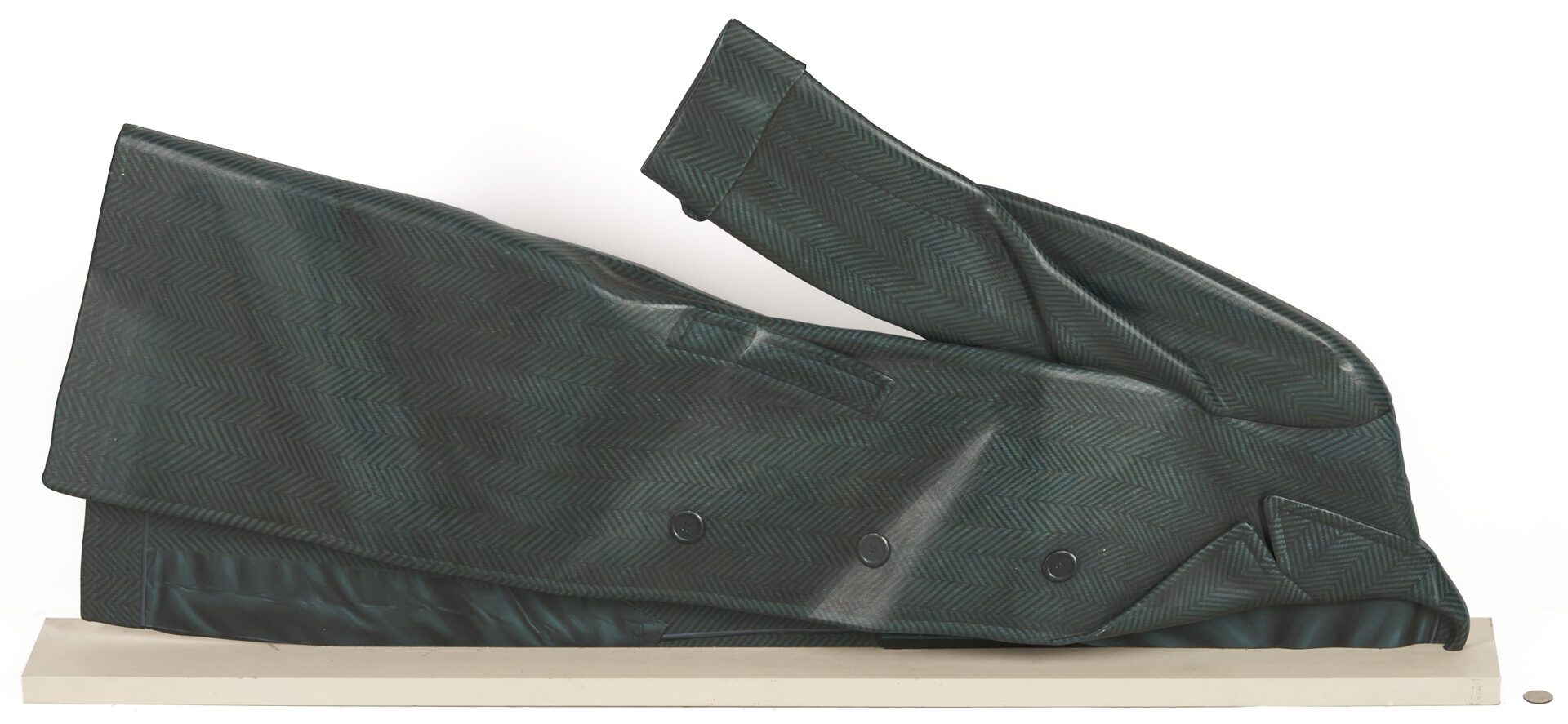 Lot 430: Ron Issacs Trompe L’oeil Half Coat Sculpture
