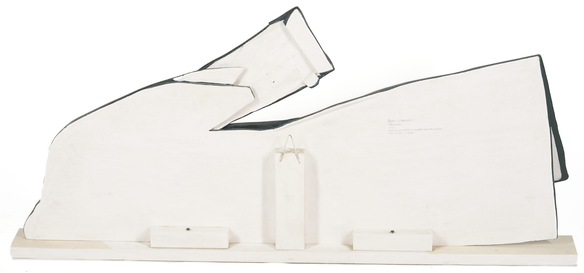 Lot 430: Ron Issacs Trompe L’oeil Half Coat Sculpture