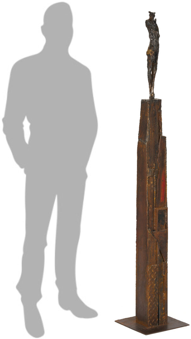 Lot 431: Large Russell Whiting Bronze Sculpture, Minotaur